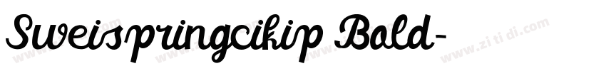 Sweispringcikip Bold字体转换